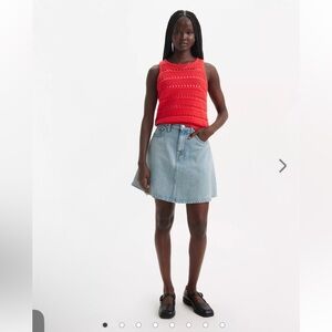 Levi's Light Blue Mini Skirt